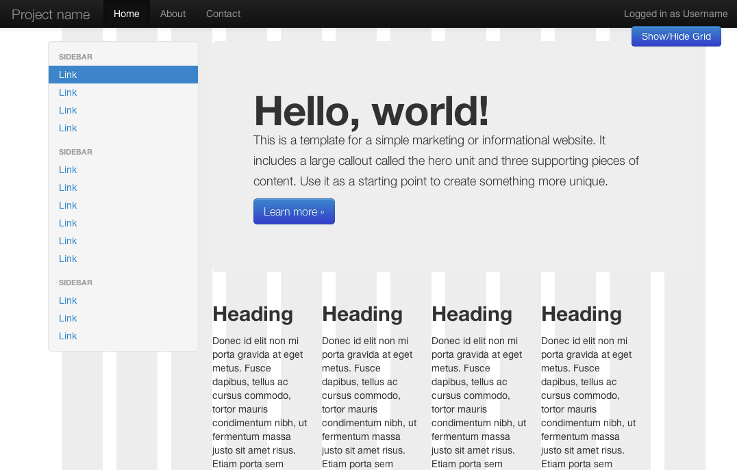 jQuery jQDrawBootstrapGrid